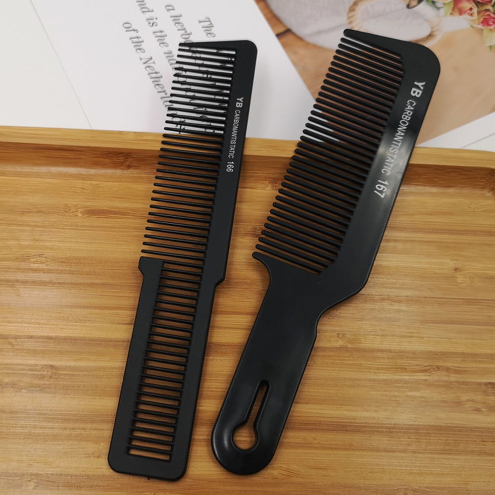 Peines negros de piezas para peluquería, peine de para cortar el pelo, herramientas de peluquería, 1 unidad