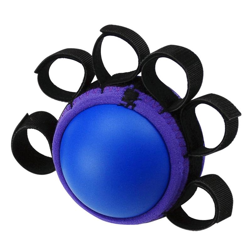 Sport Fitness Equipment Finger Hand Grip Muscle Power Training Elastic Rubber Ball Rehabilitation Exercise: Default Title