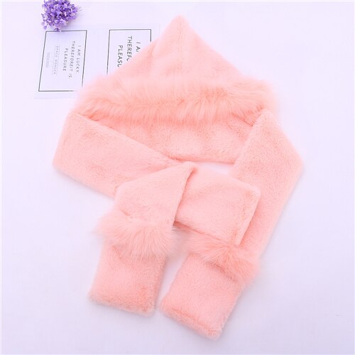 Grå fast vinterlue til menn kvinner unisex svart øreklaff lue lue russisk pelslue ushanka lue dame skjerf lue rosa/svart: Rosa