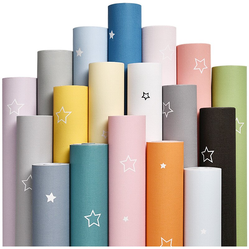 Nordic Ins stylowe wodoodporny PVC samoprzylepne tapety przedszkole pokój dziecięcy studentka dormitorium Wallpape Sticker