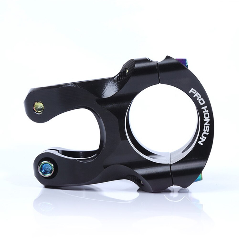 Fiets Stuurpen Riser Aluminium Hoge Sterkte Cnc Gefreesd Ultralight Stuurpen Mtb Mountain Road Stuur: Black