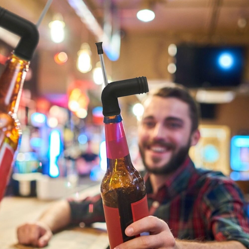 Distributeur de bière en paille avec entonnoir, outil pour Bar, fêtes, Festivals, divertissement, bouteilles, outils de Bar