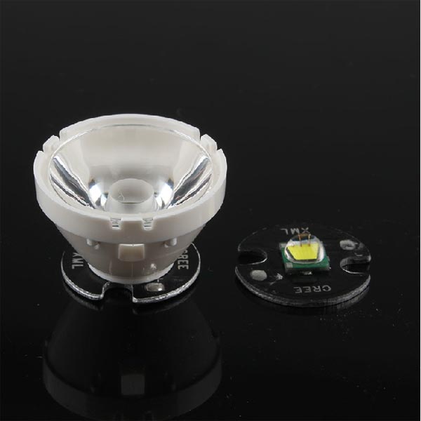 Jiguoor Zaklamp Zaklamp Glas Lens Voor XML T5/T6/U2 LED Met Houder 21.2mm Draagbare Verlichting Accessoires