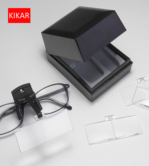 KIKAR Clip op Flip up Bril 4 st Folding Vergrootglas Reading vergrootglas Hand Gratis Speelgoed Juwelier Loop en Sieraden Loep Hoed Dental
