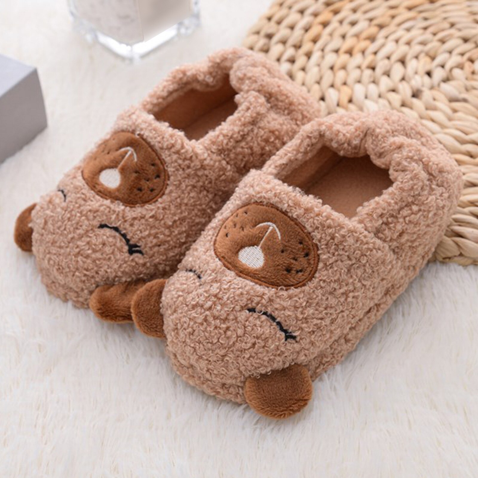Children Slippers kids shoesToddler Infant Kids Baby Warm Shoes Boys Girls Cartoon Soft-Soled Slippers Children Slippers