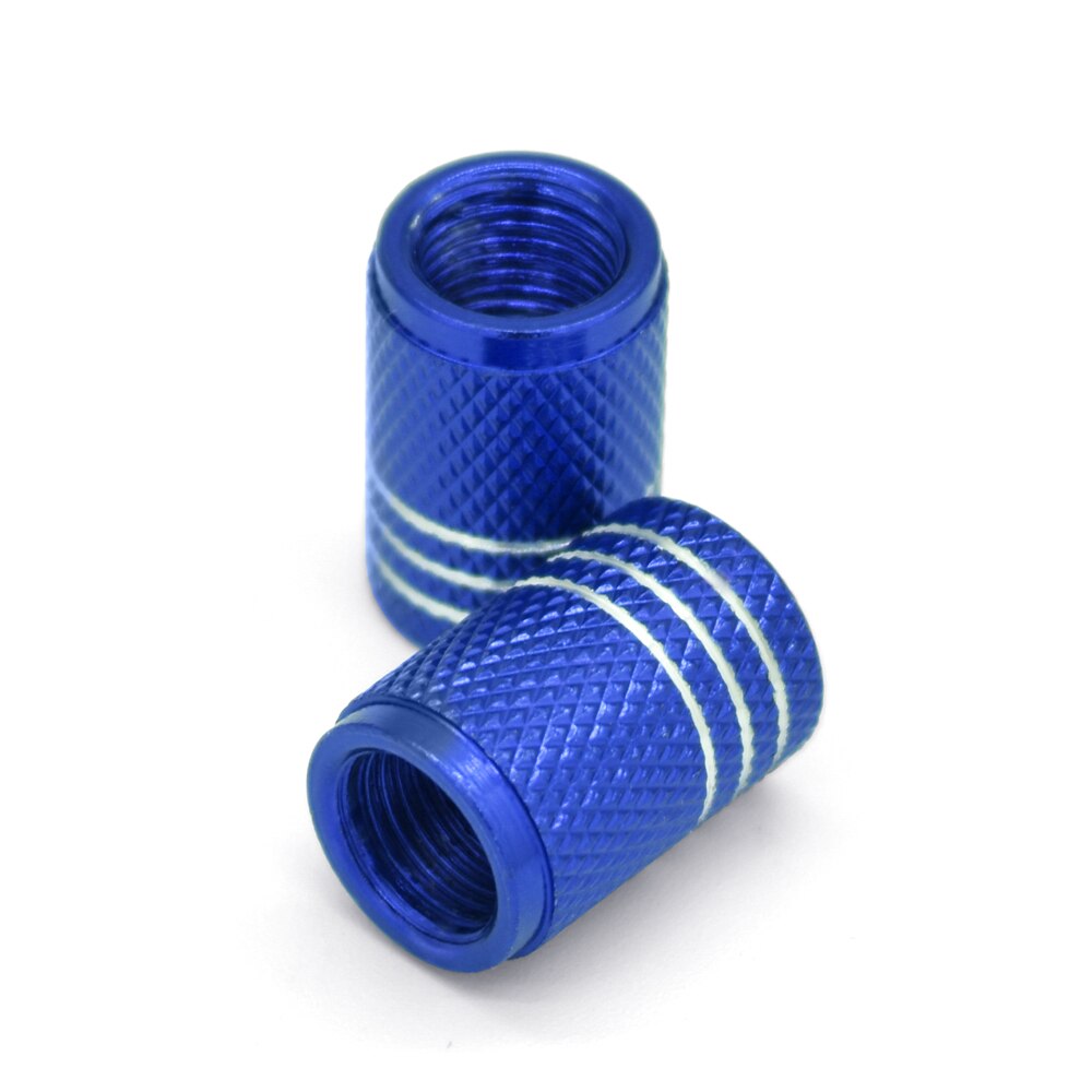 Motorfietsband velg luchtpoort afdekking bandventiel wielsteel aluminium dop voor honda  cb190r forza 300 cb400 sf cbr 650 r grom msx 125: 2 stuks blauw
