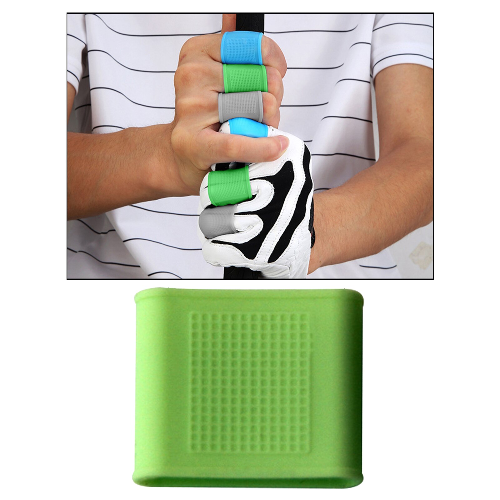 Soft Golf Finger Sleeves Protector Grip Silicone Gel Braces Cover Finger Cot Wrap Golfer Basketball Baseball Blowing Gym Sports