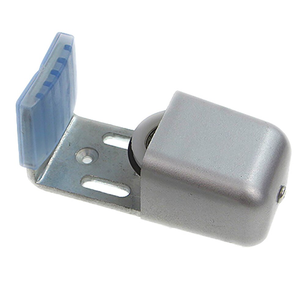 Home Adjustable Length Slotting Anti Swinging Steel Automatic Sliding Door Track Mini Barn Solid Bottom Floor Guide Hardware: S / B