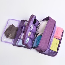 Rejsearrangør bh-tasker vandtæt stort undertøj opbevaringsholder til sok bærbart rejsetilbehør kuffert taske i taske