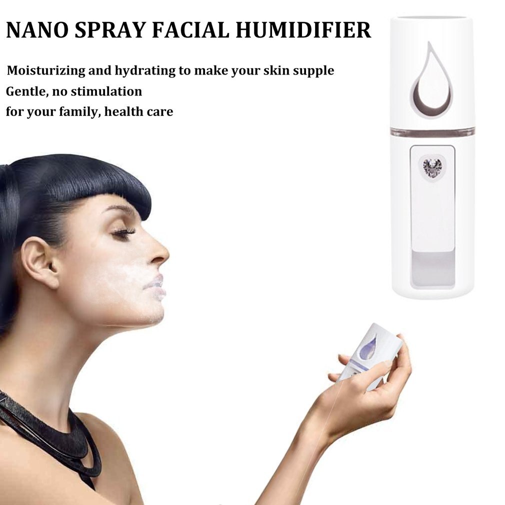 Portable Small Air Humidifier USB Rechargable Handheld Water Meter Ultrasonic Charging Diffuser Mini Milk Oil Steamed Face