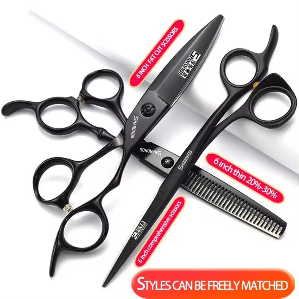Professionelles Haarschneidescheren-einstellen, Friseurscheren, exklusive Friseur-Friseurscheren, 5,5/6/6,5-Zoll-Schneidwerkzeuge: Weiß