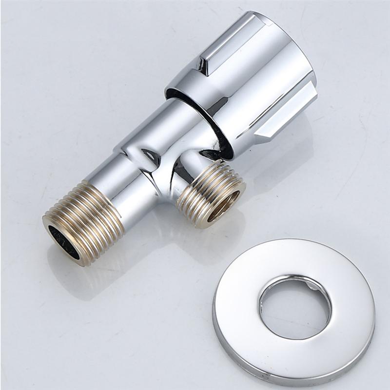 1 PC Copper Angle Valve Eight Words Valve Explosion-Proof Triangular Shut Off Valve For Toilet Kitchen Bathroom Sink