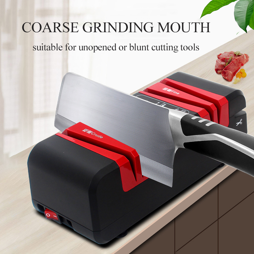 afilador de cuchillos inteligente de corte rápido, afilador de cuchillos doméstico eléctrico, cortador de cocina, afiladores de corte automático multifuncionales