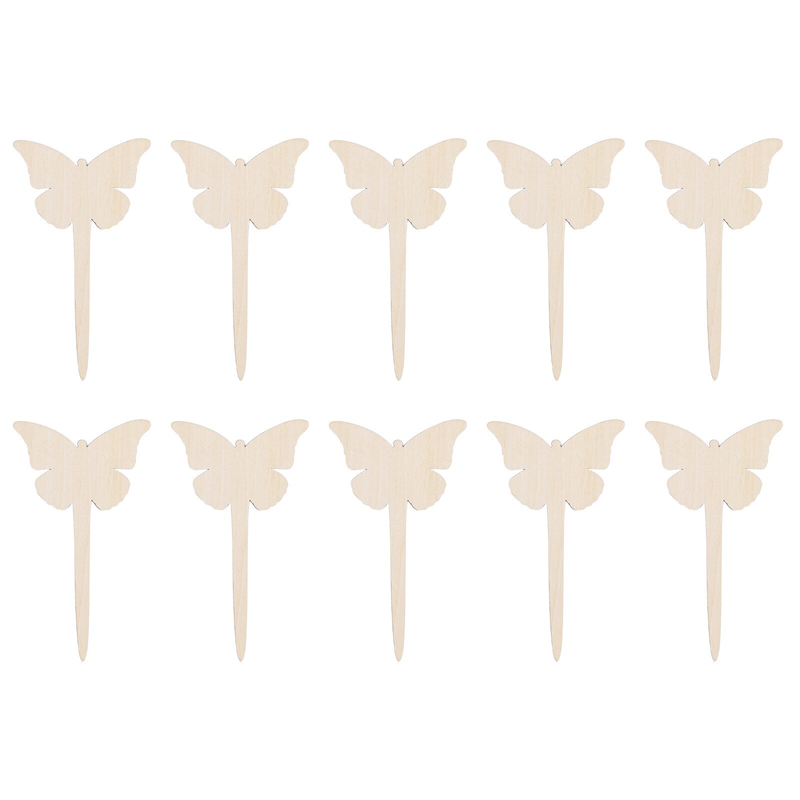 10 PCS Plant Tags Garden Plant Markers Wooden Label Nursery Garden Labels for Plant Pot Vegetable Seedling Tray Gardening Tools: D