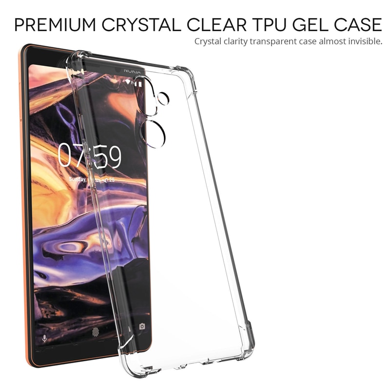 Shock-Proof Case Voor Nokia 2 3 5 6 7 8 Tpu Phone Case Cover Voor Nokia 6 2.1 3.1 5.1 6.1 7.1 7 Plus Dual Slanke Volledige Cover Cas