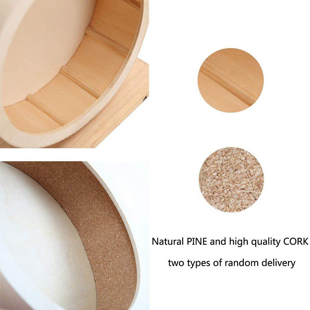 Pets Exercise Wheel Hamster Wooden Mute Running Spinner Wheel Toy for Rat Gerbil Mice Chinchillas Hamster