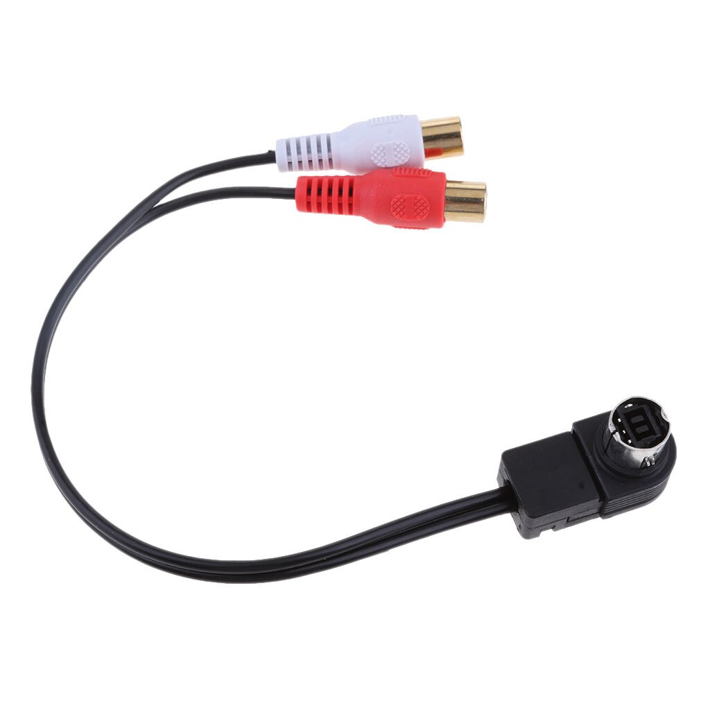 Ai-Net Rca Aux Kabel Om 2RCA Vrouwelijke Aux-ingang Adapter Kabel Voor KCA-121B Dvd Jvc Geluid Ingang Kabel 10Inch