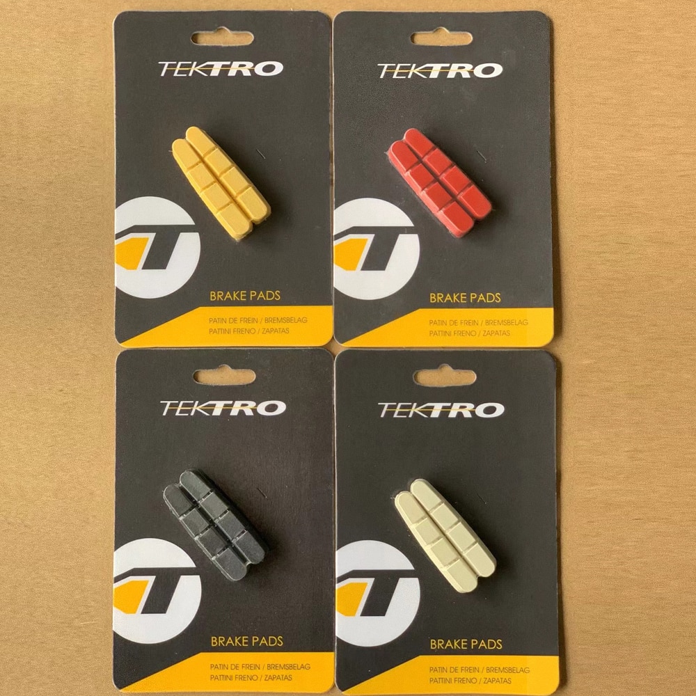 TEKTRO P422.11 patins de frein de vélo de route pour jante en aluminium chaussures de frein en caoutchouc remplacement C étriers bloc de Dissipation thermique
