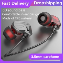 3.5Mm Wired Hoofdtelefoon In Ear Hoofdtelefoon Met Microfoon 6D Geluid Bass Oordopjes Voor Iphone Huawei Xiaomi