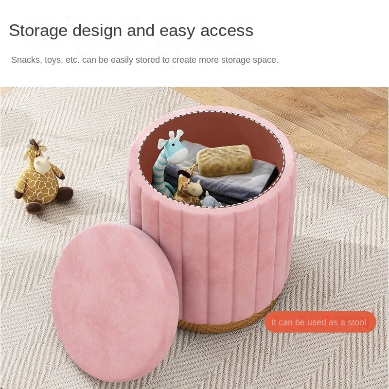 Light Luxury Round Makeup Stools Stools Chairs Bedrooms Sofas Side Stools Dressing Stool Vanity Chairs Storage Bench