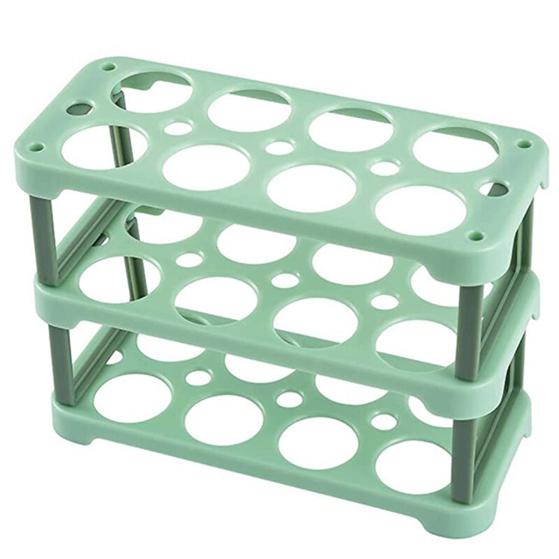 24 Ei Container Voor Koelkast Deur Ei Houder Voor Koelkast Plastic Ei Houder Voor Koelkast Organizer: green