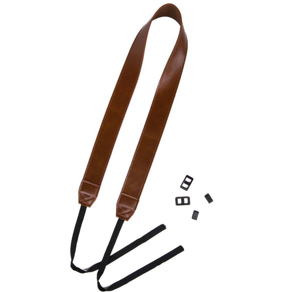 Pu Leer Dslr Camera Strap Quick Release Connector Schouder Draagriem Voor Canon Nikon Sony Fujifilm Olympus Camera Riem: Brown