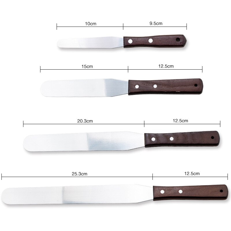 4 Sizes Pastry Tools Accessories Cake Spatula Stainless Steel Kitchen Supplies Confectionery Equipment Cookie Cutter Bakery Bar