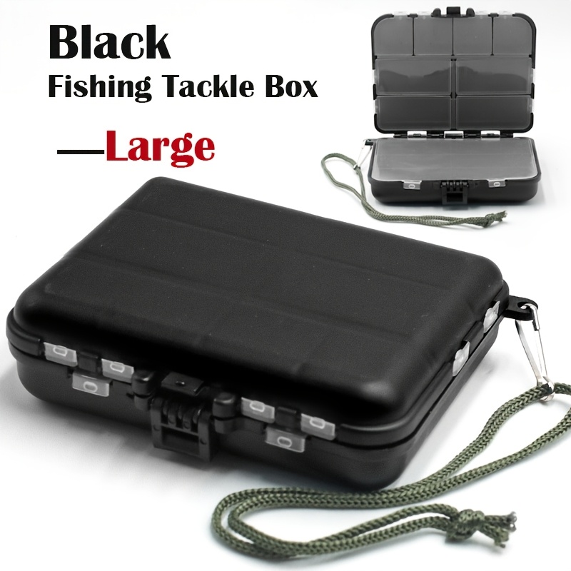 TAKBAS 1PC Small Fishing Tackle Box, Plastic Portable Organizer, Hooks Lure Baits Storage Box Containers For Storing Swivels Jig: Red