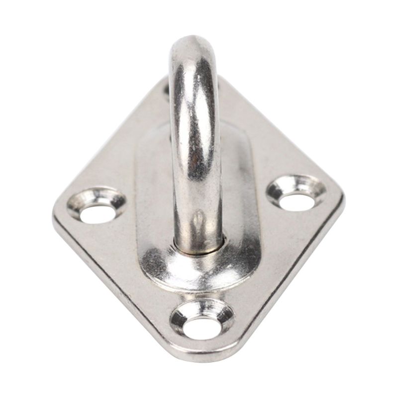 304 Stainless Steel Ceiling Wall Mount Hook Heavy Duty Anchor Eye Plate For Boat Yoga Swings Hammocks 6mm/8mm Full welding