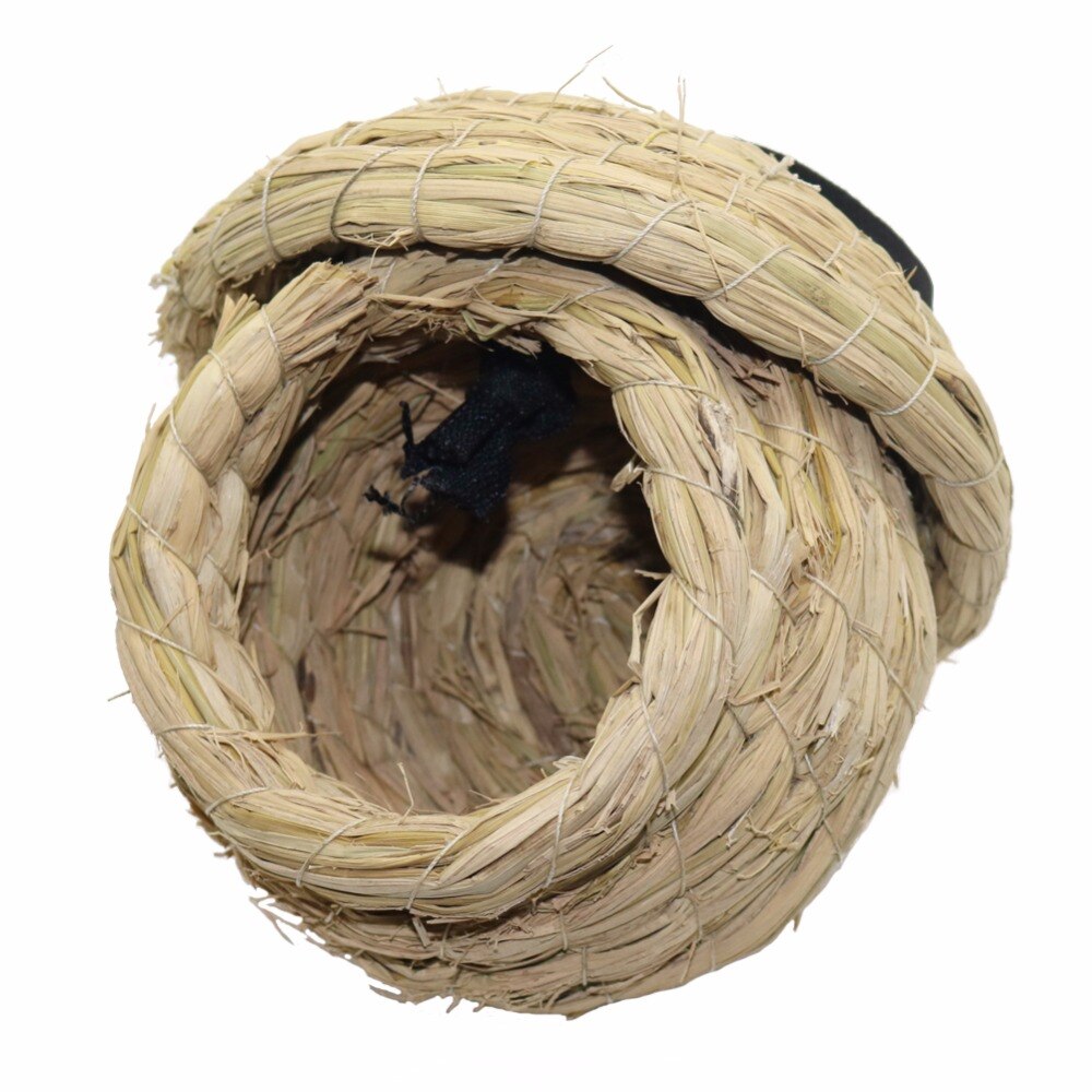 2 optional Straw large bird cages for parrots Birdhouse Nest Bird Breeding Nest decorative cages parrot hut