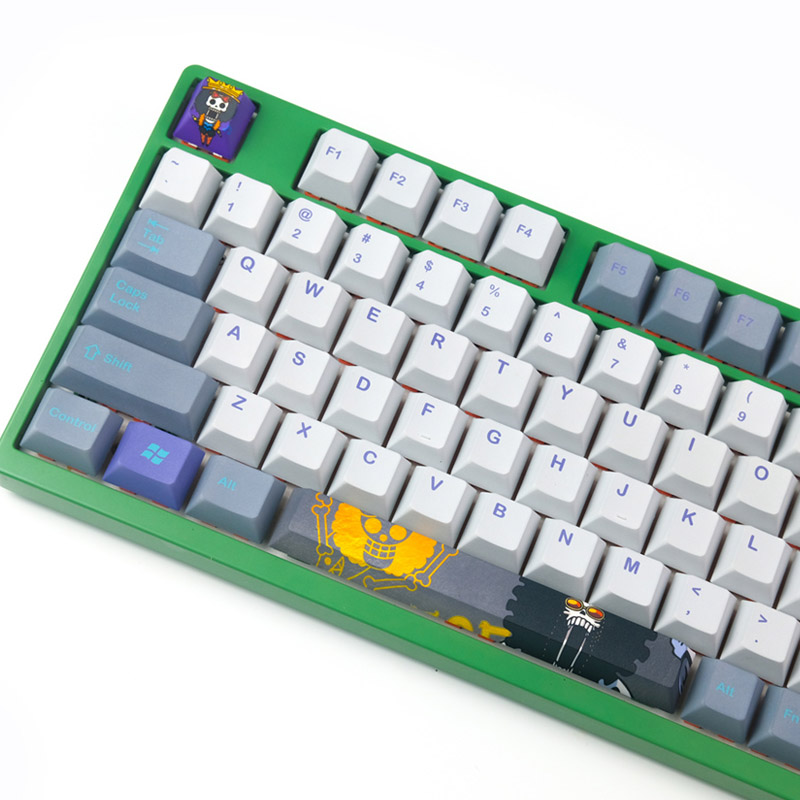 1 Set Five Sides Dye-subbed Space Bar 6.25X 6.25U Spacebar And ESC Keycaps PBT Cherry Profile Keycap For One Piece