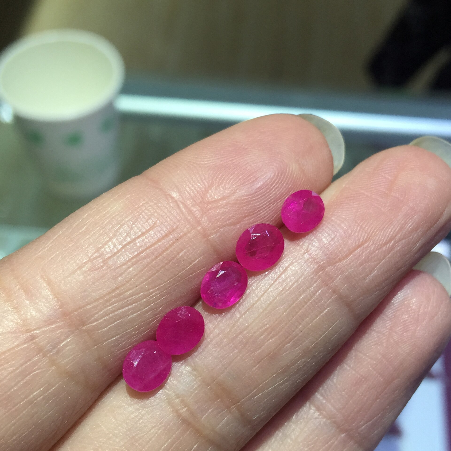 ECHSUN natural ruby stone burma AAA level oval 3*5mm loose gemstones ring bracelet pendant rubis jewelry bracelet edelstenen