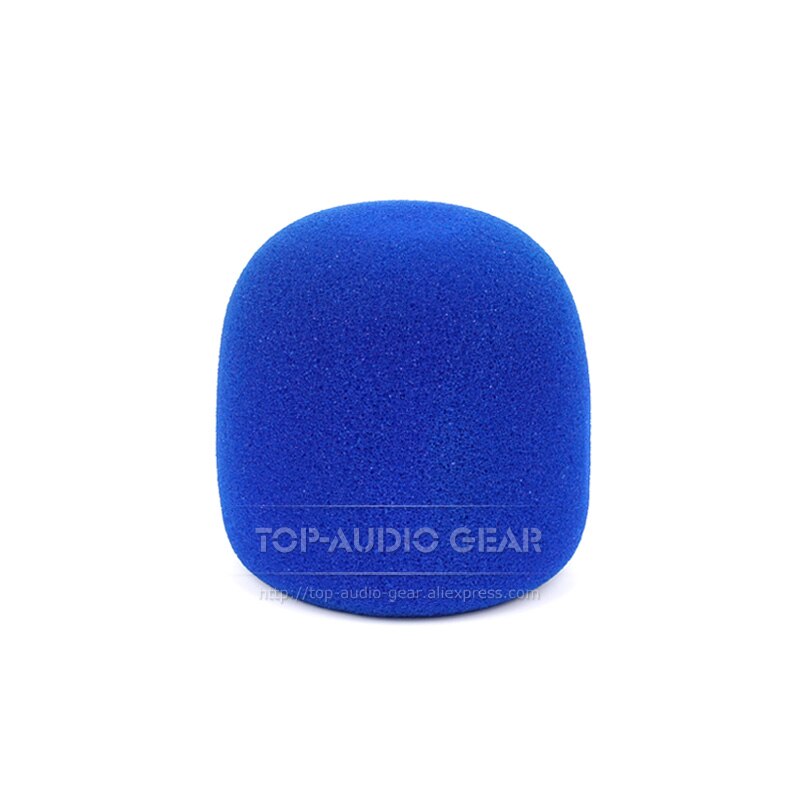 Pop filter forrude mikrofon svamp skum til zoom  h2n h 2 2n h2 n optager mikrofon dæksel vindtæt forrude microfono skærm: Blå