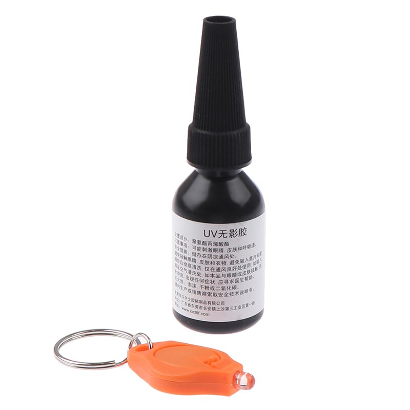 10ML 5 Second UV Glue Curing Adhesive Transparent Crystal Glass Repair Liquid Glue Crafts Clear Adhesive for DIY Jewelry Mold
