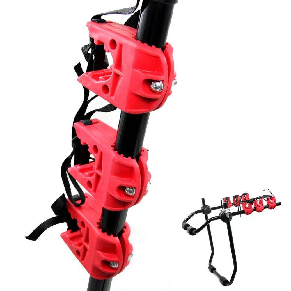 Sykkelstativ med solid armfeste for bagasjerom til 3- sykler, bakfeste for biler, suv-er og takbagasjebrett til biler