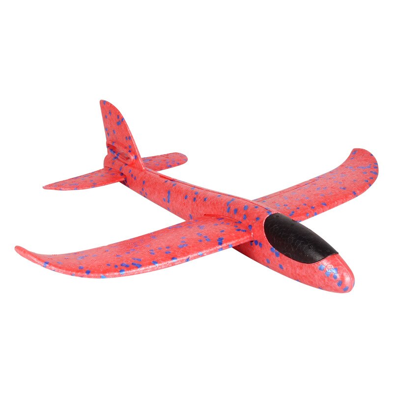 Diy hånd kaste 48cm flyvende fly legetøj til børn udendørs sports skum fly model cyclotron svævefly drenge spil figur: -en