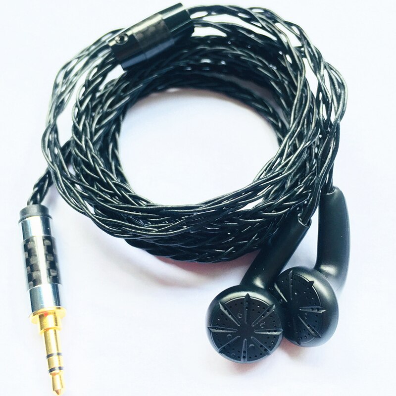 Auricular plano de diafragma de berilio, 130 Ohm, hecho a mano, HiFi con Cable plateado de 8 hebras OFC