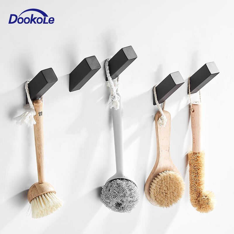 Perchero individual montado en la pared, gancho para abrigos y toallas resistente para baño, cocina y dormitorio