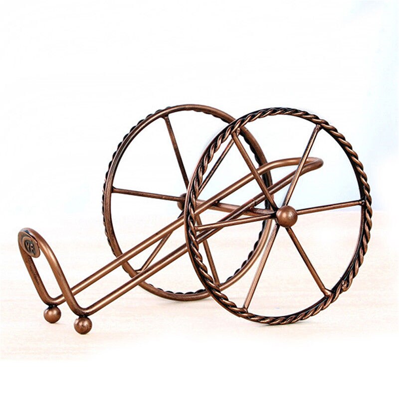 Aankomsten retro woonkamer wijnkast decoratie wijn display stand europese metalen wijnrek decoratie