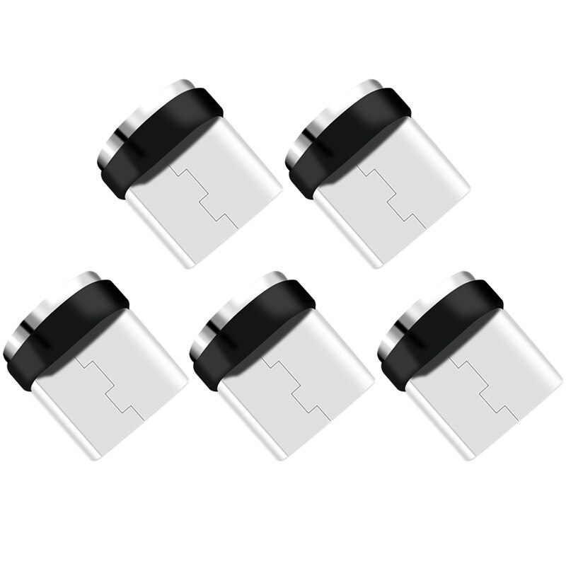 DODOUP Round Magnetic Cable plug Type C Micro USB Plugs Fast Charging Adapter Phone Microusb Type-C Magnet Charger Plug