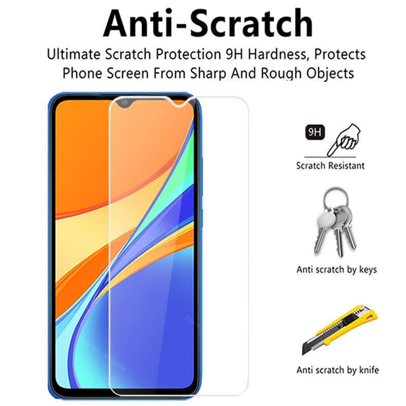 3 sztuk dla redmi 9c nfc ekran ochraniacz szkło hartowane dla xiaomi redmi 9c 9 c readme szkło ochronne film pokrywa redmi 9c 6.53''