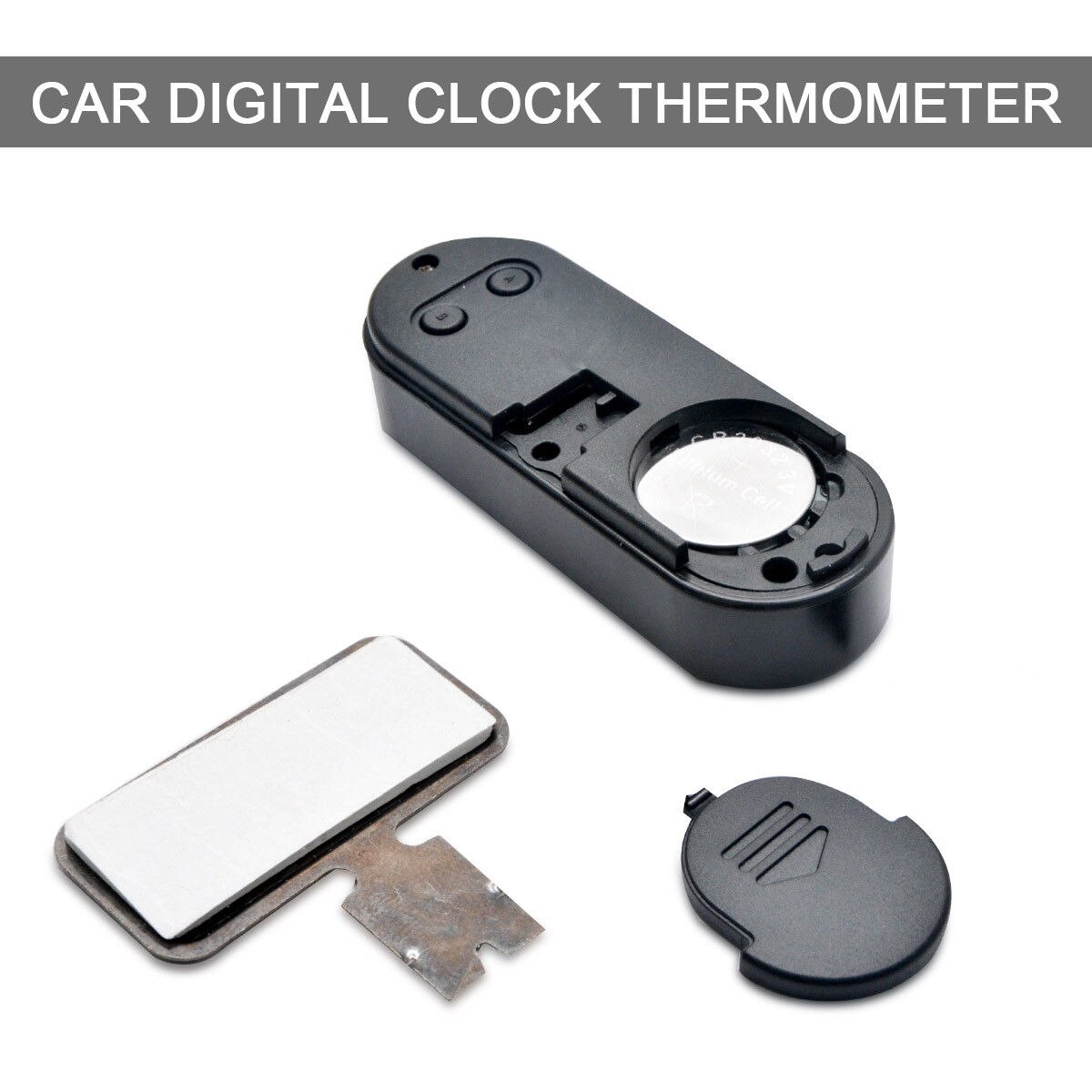 Auto Digitale Led Elektronische Time Klok Thermometer Voor Universele Auto Populaire