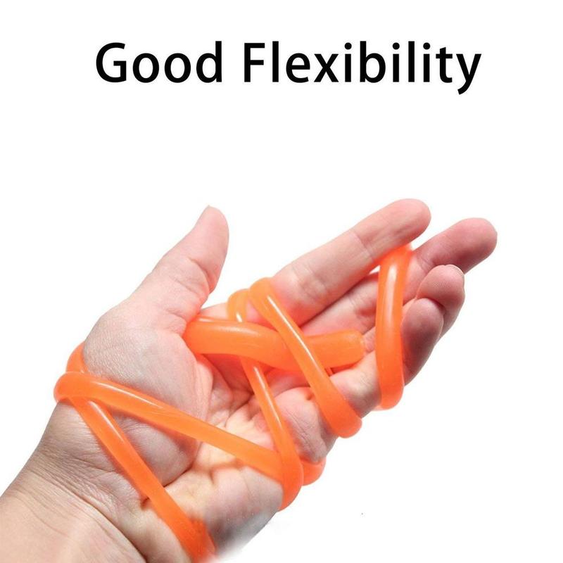 Children Adult TPR Rope Decompression Toy Luminous String Fidget Elastic Toys String Autism Vent Anti Stress Stretch Noodle C1A1