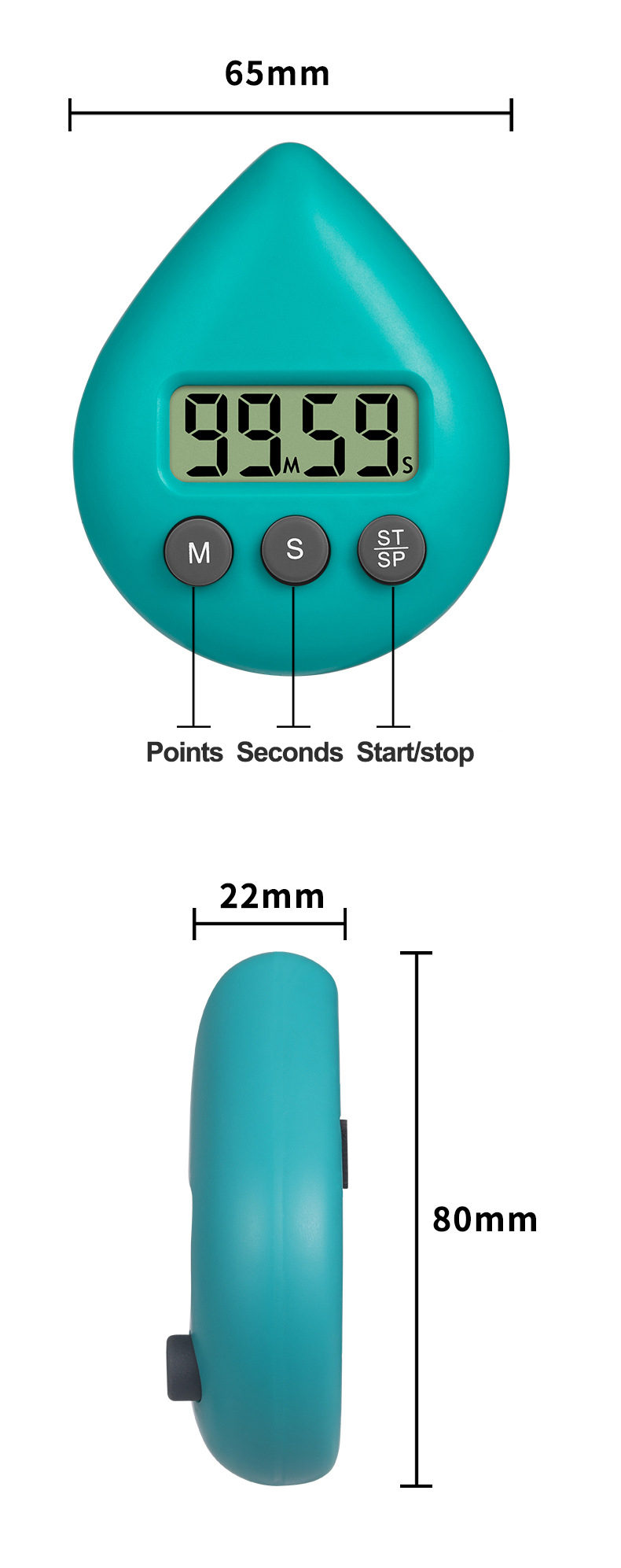 Mechanical kitchen timer, cooking alarm clock, exciting countdown timer, conference room timer Game timer