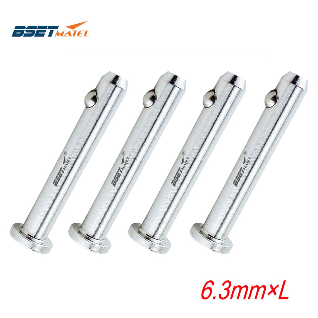 4PCS 6,3mm 316 Edelstahl Dübel Pin Flache Kopf Zylindrischen Pin Positionierung Pins Quick Release Ball Pin Retainer bauernhof Rasen