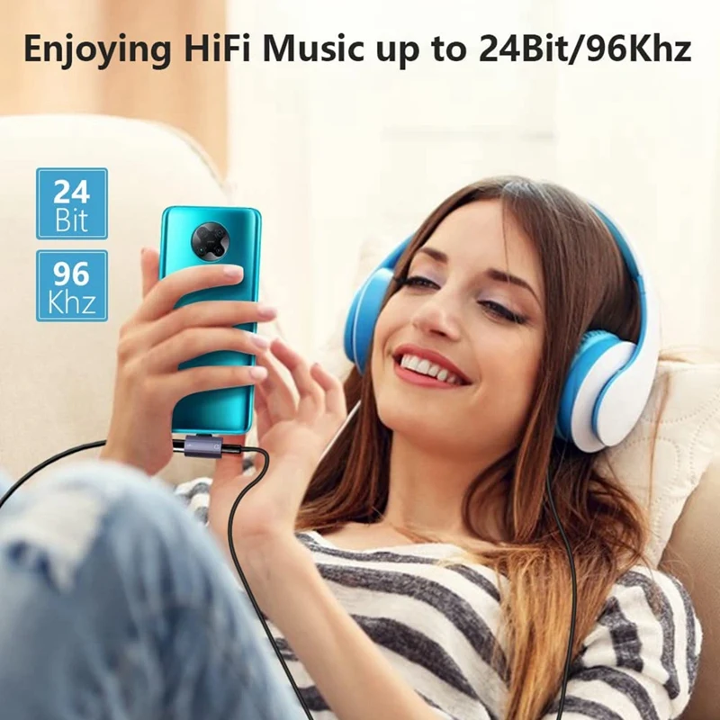 Adapter USB typu C do słuchawek i ładowarki 3,5 mm Rozdzielacz szybkiego ładowania 30 W z gniazdem Aux Audio do Samsung Galaxy S24 23 Ultra