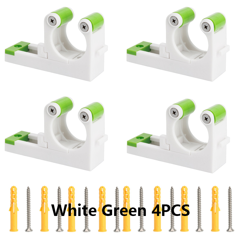 Soporte de pared para bicicleta de 2/4 piezas, colgador de hebilla ajustable, soporte para bicicleta Vertical Horizontal, almacenamiento, accesorios de tubo de 1,0-2,8 pulgadas: Gris claro