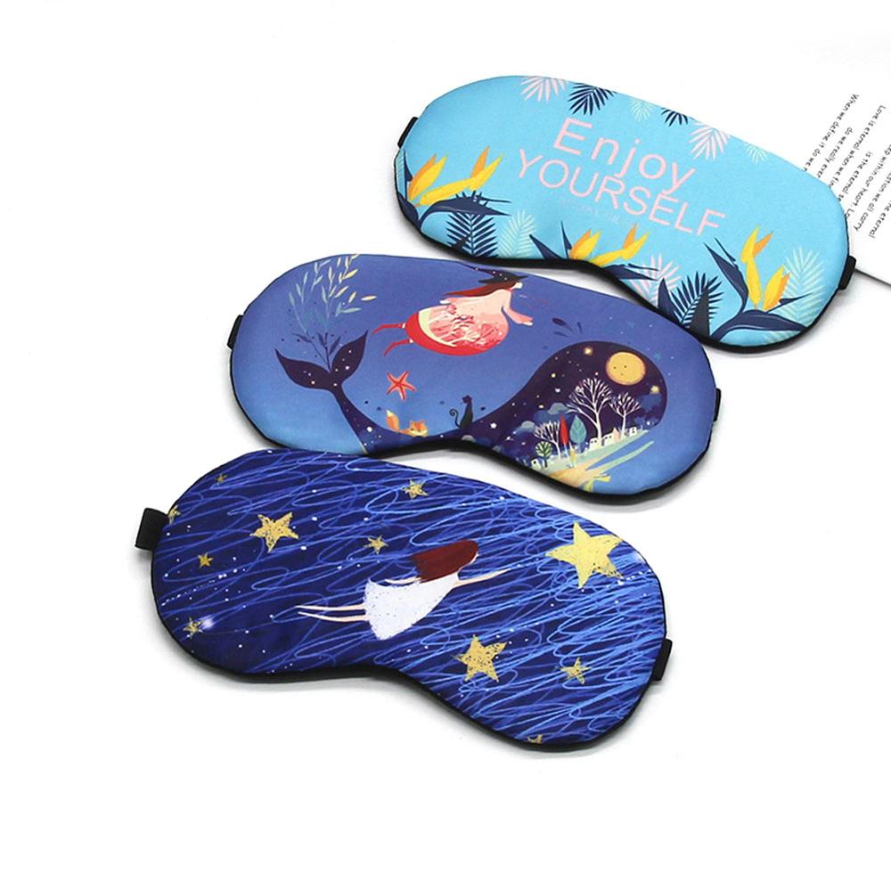 Cartoon Cute Cotton Sleep Eye Mask Eye Cover Sleeping Mask Protective Funny Eyepatch Relax Eye Band Sleeping Aid Kids Blindfold