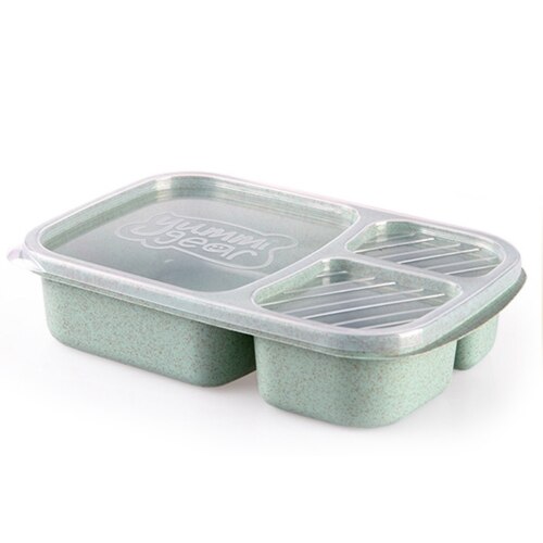 Bento Lunch Box Adults Kids 4 Compartments Travel Food Storage Containers: A3