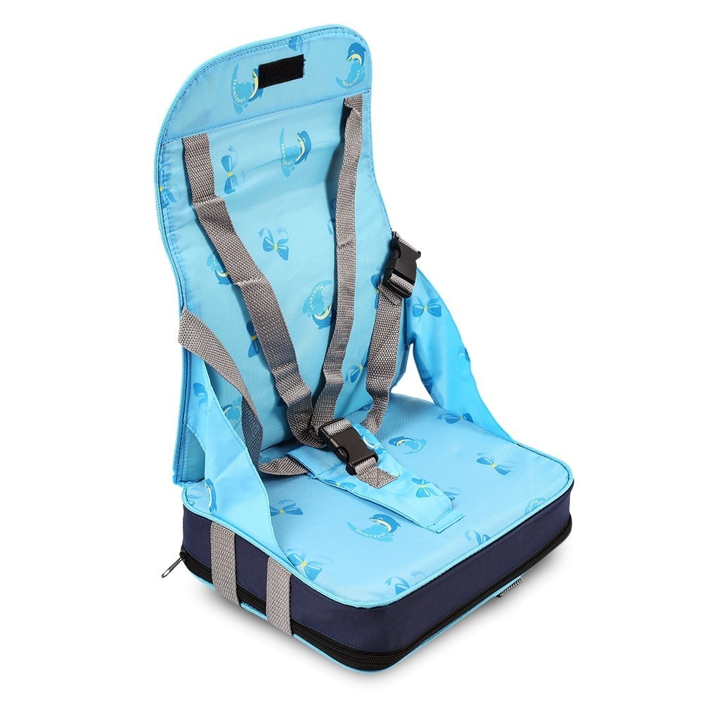Baby foldbar stol taske bærbar nyfødt blød booster sikkerhedssæde multifunktionel mumie rejsetaske til spædbørns amme fodring: Blå